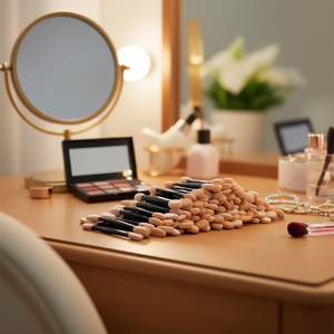 Ensemble ultime de 50 pinceaux de maquillage synthétiques ronds pour estomper les fards, contour du visage, manche en strass - Product Image 2