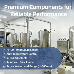 Machine à broyer les chocolats en billes verticale LST 30/50 kg avec pompe PLC pour fèves de cacao, noix et fruits 380V Longue durée de vie - Product Image 5