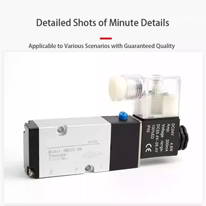 Vanne solénoïde de type plaque 4M210-08, vanne directionnelle de cylindre pneumatique 4M310-<span class=keywords><strong>10</strong></span>, vanne à air à deux positions et cinq voies 220V/24V - Product Image 4