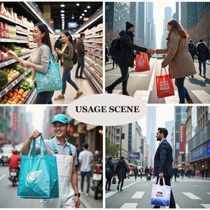 Sacs écologiques personnalisés en gros, impression sur sacs non tissés, cadeaux promotionnels, sacs de shopping réutilisables en tissu avec votre logo - Product Image 5