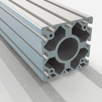 Profilé en aluminium carré LUXING série V-Slot 6000, profilé en C 4080, extrusion, finition anodisée noire, transport