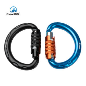 สายรัดอะลูมิเนียมอัลลอยแบบครึ่งวงกลมสำหรับปีนเขาพร้อมตัวล็อกสำหรับ22KN ตะขอคาราไบเนอร์ - Product Image 4