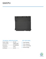 Modul CPU PLC Seri Q02CPU Q Series M-ITSUB Bekas untuk Otomasi Industri