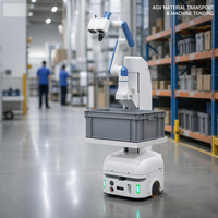 Robot mobile collaboratif Nova23 AGV avec PLC et bras robotique pour la logistique d'entrepôt et la livraison de matériel en intralogistique