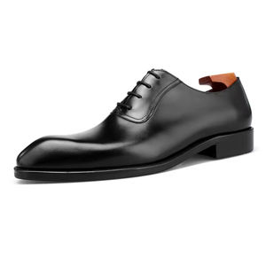 Zapatos de Vestir Formales de Cuero para Hombre, Estilo Italiano, de Lujo, Oxford Sin Cordones, Hechos a Mano, Bordados, Ligeros para Otoño - Product Image 3