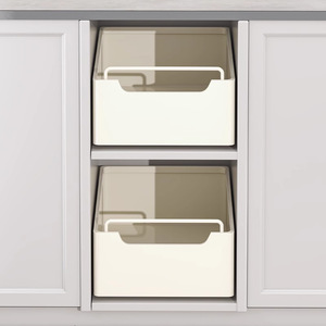 Étagère de <span class=keywords><strong>cuisine</strong></span> extensible et réglable en acier au carbone, panier de rangement coulissant de style tiroir, organisateur de style japonais - Product Image 3