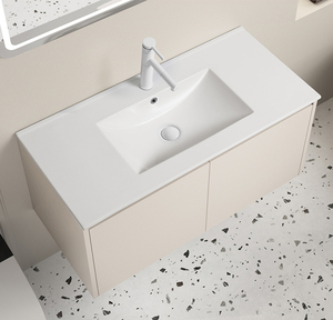 Juego <span class=keywords><strong>de</strong></span> lavabo <span class=keywords><strong>de</strong></span> cerámica rectangular moderno con diseño <span class=keywords><strong>de</strong></span> logotipo personalizado encimera económica con forma <span class=keywords><strong>de</strong></span> lavabo rectangular - Product Image 5
