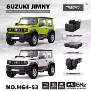 Voiture RC SJY-HG4-53, modèle de véhicule routier JIMNY à l'échelle 1/16, 2,4 GHz, 4 canaux, télécommande 60 m, voitures en alliage, lumières, musique, câble USB - Product Image 3