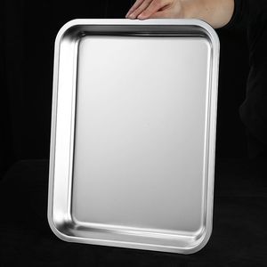 กระทะสี่เหลี่ยมสแตนเลสขนาด 18x12 นิ้ว ทนทานสำหรับการเตรียมอาหารเชิงพาณิชย์ เหมาะสำหรับอาหารโรงแรมและการทำอาหาร - Product Image 2