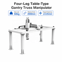 Nouveau robot de type portique QG avec cadre en aluminium extrudé et support à quatre pieds pour l'automatisation de la préhension et du placement de panneaux plats