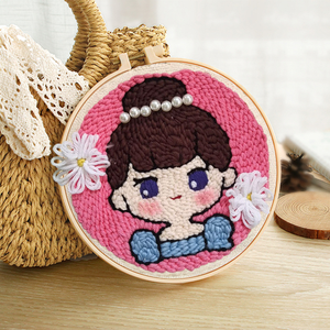 ชุดอุปกรณ์เย็บปักถักร้อยด้วยมือแบบ DIY ปรับแต่งได้ ลายสาวน้อยดวงดาว สำหรับผู้ใหญ่ งานฝีมือปักครอสติช งานเย็บปักถักร้อย ผ้าโพลีเอสเตอร์สำหรับผู้หญิง - Product Image 5