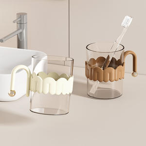 Ensemble de gobelets multifonctionnels pour rince-bouche jetables en plastique pour bocaux dentaires Comptoir avec fonction anti-poussière - Product Image 3