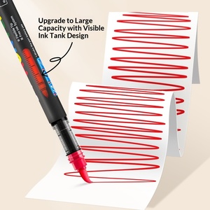 ปากกาอะคริลิคหัวแปรง <span class=keywords><strong>Flysea</strong></span> ขนาด 6 มม. ปากกามาร์คเกอร์ความจุมากสำหรับระบายสีบนไม้ หิน แก้ว ผ้าใบ หิน ผ้า โลหะ เซรามิก - Product Image 3