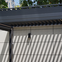 Pergola bioclimatique en aluminium moderne de haute qualité, automatique, pour patio, arches extérieures, toit à lames orientables