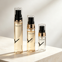 Flacon Airless de Luxe Écologique en PP 5ml 10ml 15ml, Emballage Personnalisé pour Soins Corporels, Usine Source pour Lotion et Crème