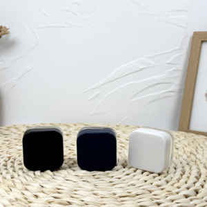 โถแก้วมันวาวสีขาวสำหรับเด็กเหยือกบรรจุดอกไม้พร้อมฝาปิดสีขาว - Product Image 4