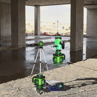 Laser rotatif à nivellement automatique pour l'arpentage et la mesure de niveaux laser vert croisé 4D Line