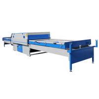 Presse à membrane sous vide entièrement automatique pour la pose de PVC brillant sur porte en bois MDF, machine de laminage sous vide