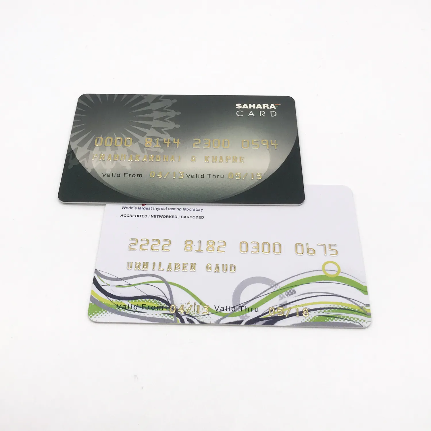 CR80 PVC Plastic Membership Card Gift card VIP Loyalty Card with embossed number