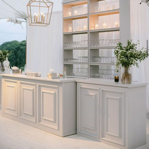 Muebles de Bar de Acrílico y <span class=keywords><strong>PVC</strong></span> Blanco Más Vendidos, <span class=keywords><strong>Mesa</strong></span> de Bar para Bodas, Banquetes, Recepciones, Fiestas y Eventos - Product Image 3