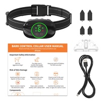 Großhandel Wiederaufladbares Automatisches Anti-Bell Hundetrainingshalsband aus Kunststoff, 40g Leichtgewicht, IP67 Wasserdicht, 7-15 Tage Akkulaufzeit