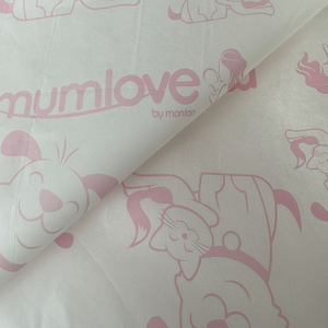 High Quality Wholesale Custom Personalized Tissue Paper Gift Packing Printed Logo <b>Purple</b> Wrapping Tissue Paper - Product Image 1