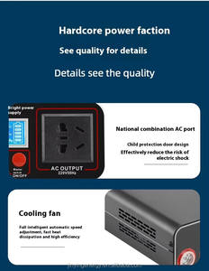 Alimentation mobile domestique portable 300W pour la charge d'urgence en extérieur - Stockage d'énergie de secours Banque d'alimentation pour voitures - Product Image 5