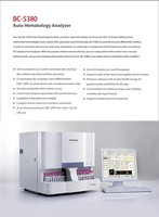 Analyseur d'hématologie Mindray BC-5380 pour le comptage des cellules sanguines, destiné aux hôpitaux et cliniques, avec une longue durée de vie