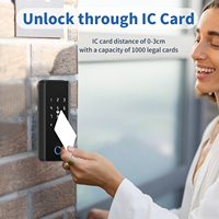 Système de contrôle d'accès Bluetooth Ttlock, lecteur de carte 13,56 Hz, empreinte digitale, code d'accès, carte RFID pour bureau, appartement, gestion par application