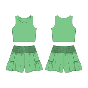 Ropa de Yoga de alta calidad personalizada para niños pequeños, entrenamiento de baile, ropa informal transpirable para correr, conjuntos de Yoga de dos piezas - Product Image 6