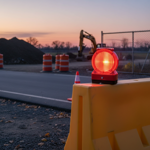 Luz Intermitente LED Roja de Doble Cara con Energía Solar, de ABS, para Barricadas, de Grado Ingeniería, para Tráfico, Construcción de Carreteras, Seguridad, Portátil, para Exteriores - Product Image 3