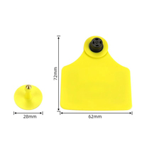 Étiquettes RFID M730 pour la gestion du bétail - Revêtement TPU imperméable 860-960 MHz pour bovins, moutons, chèvres, porcs, lapins