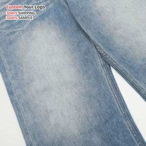 Salopette en jean ample OEM en gros, style vintage délavé, streetwear hip-hop de créateur, coupe baggy tendance personnalisée pour hommes - Product Image 3