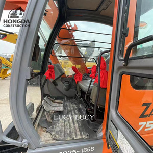 HITACHI เครื่องขุดไฮดรอลิกตีนตะขาบขนาดเล็ก ZX75รถขุดมือสองน้ำหนักปฏิบัติการ7.5ton - Product Image 6