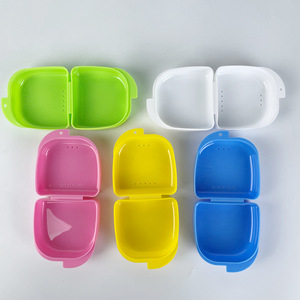 Dental <b>Retainer</b> <b>Case</b> Plastic Storage Box For Braces Teeth Protection Multiple Colors Adult Use - Product Image 2