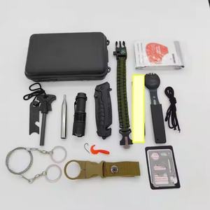 16 En 1 para viajes al aire libre, Camping, senderismo, SOS, Equipos Tácticos de autodefensa, juegos de botiquín de primeros auxilios de supervivencia de emergencia - Product Image 2