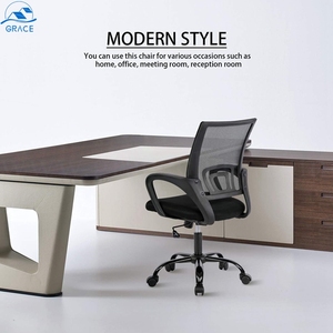 Silla de ordenador giratoria de bajo precio al por mayor, muebles ergonómicos de oficina, silla ejecutiva ajustable de malla para visitantes - Product Image 3