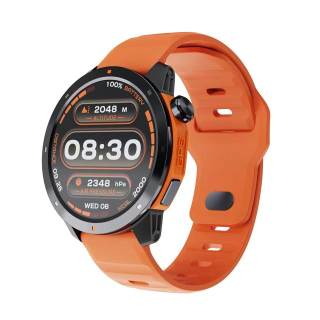MG03 Outdoor Smart Watch Built-in GPS BT Calling 3ATM Waterproof 1.43inch AMOLED Screen Fitness Tracker Compass Relojes Silicone