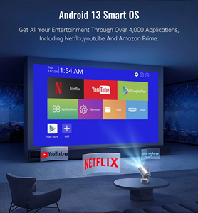 חדש 6000 חיצוני r3p חיצוני remah נטענת מיני 1080p 4k 250ansi נייד חכם אנדרואיד 13 מקרן וידאו לבנות-<span class=keywords><strong>in</strong></span> - Product Image 4