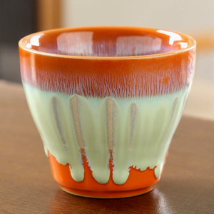 Tasse à thé vintage aux couleurs fluides 200 ml, en céramique à glaçure réactive, sans anse, pour café, eau, thé de <span class=keywords><strong>l</strong></span>'après-midi et dégustation - Product Image 3