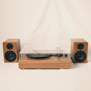 MZL-CP05 Lecteur de disques vinyles rétro, gramophone <span class=keywords><strong>vintage</strong></span>, tourne-disque 3 vitesses, enceintes d'étagère, BT5.0, entrée AUX, sortie ligne, audio <span class=keywords><strong>vinyle</strong></span> - Product Image 3