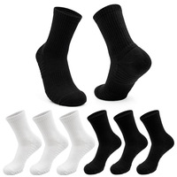 Chaussettes de sport unisexes en coton de haute qualité, logo personnalisé sublimé avec broderie tendance, hauteur mi-mollet, faible MOQ pour l'automne