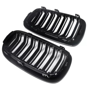 Calandre avant BMW 2014-2018 X5 X6 F15 F16 Double Ligne Noir Brillant Plastique Amélioration et Rénovation - Product Image 3