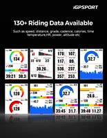 Komputer Sepeda Layar Sentuh BSC300T, Speedometer Sepeda Nirkabel, Penentuan Posisi GNSS Lengkap, Baterai 20 Jam, Kompatibel dengan E-bike