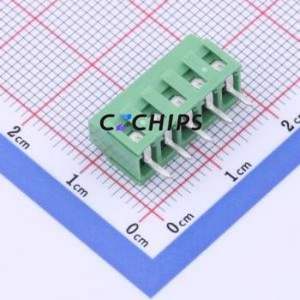 DB125-3.5-5P-GN-S Screw Terminal Block P=3.5mm Connector ( Construction: 1x5P )( Pitch: 3.5mm )( Color: Green ) - Product Image 2