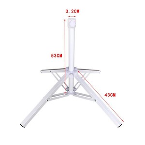 Base de parasol de patio en fer, hauteur 53 cm, pliable, support croisé pour usage extérieur et jardin - Product Image 1