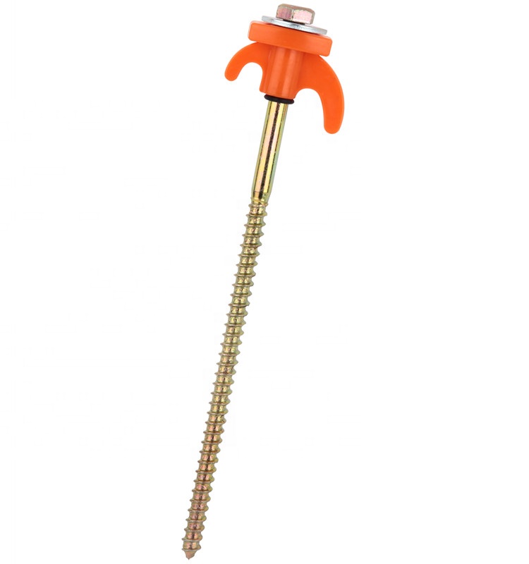 Plastic Screw Tent Pegs 20cm Heavy Duty Outdoor Camping