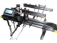 Máquina de codificación de lotes de inyección de tinta en línea/en línea Impresora de inyección de tinta con riel de guía de alimentación de transportador personalizado para caja de cosméticos Cartón