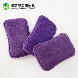 Esponja de Limpieza Morada para Cocina, Forma Rectangular, para Limpiar Muebles - Product Image 4