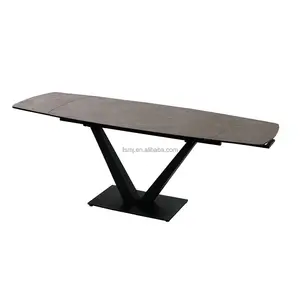 大理石餐桌和椅子意大利风格扩展功能